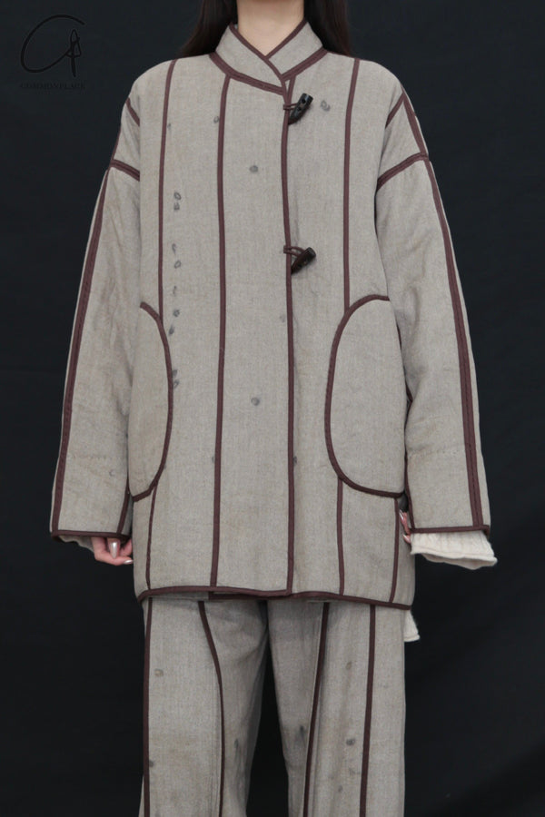 Mutedance 24 Autumn and Winter Flower Dye Jacket MD-MD24FW36-GRAY MD24FW34 MD24FW36